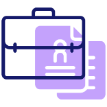Briefcase and documents