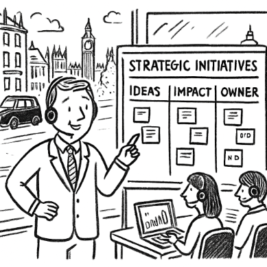 Customer service manager meeting 