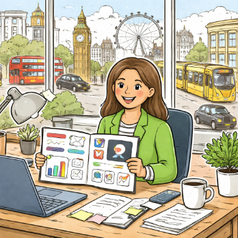 Sketch image of a Marketer