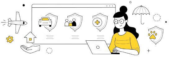 Insurance recruitment illustration