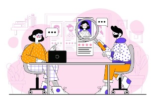 Insurance recruitment illustration