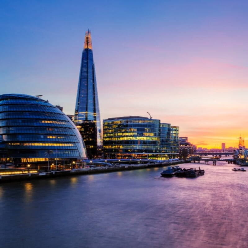 London City view of river thames